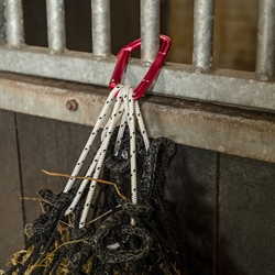 QHP Karabinhage Aluminium -Pink - Vist til ophæng af hønet